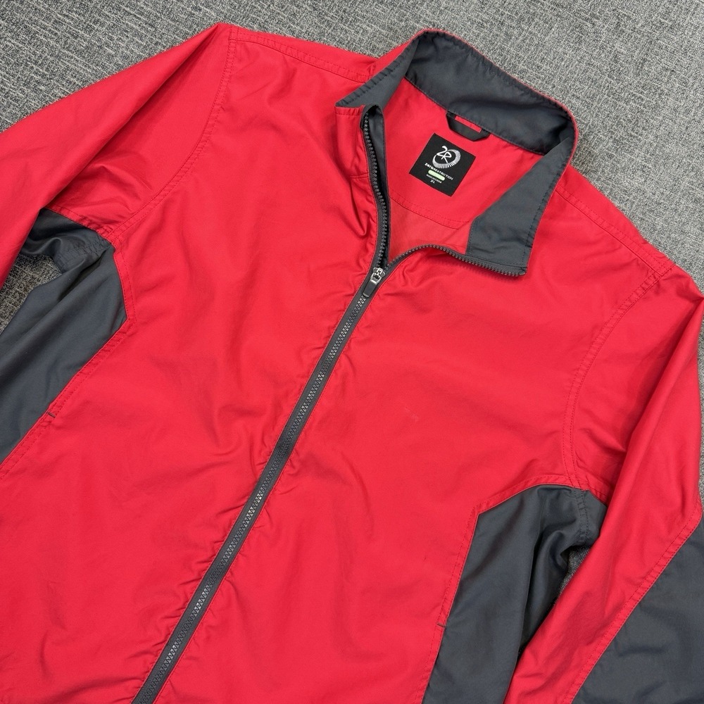 Zero Restriction Tour Series 1/4 Zip Jacket Mens XL Red Black Golf Pro Pullover